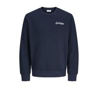 JACK & JONES Crew Neck Jjyuki Back Sweat à col Rond BF, Sky Captain, M Homme