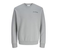 JACK & JONES Crew Neck Jjyuki Back Sweat à col Rond BF, Ultimate Grey, M Homme