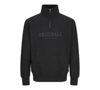 JACK & JONES Demi-Fermeture éclair Demi-Fermeture éclair Imprimé Black L Black L