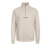 JACK & JONES Sweat-shirt 'Vesterbro' beige / noir, Taille XS