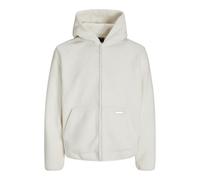 JACK & JONES Fleece Zip Hood Jcogrid Sweat à Capuche zippé en Polaire, Cloud Dancer, S Homme