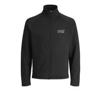 JACK & JONES Full Zip Jcocnz Structure Sweat zippé intégral Sn, Noir, S Homme