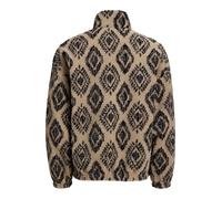 JACK & JONES Full Zip Jorpaddy Teddy Hn T25 Sweat zippé intégral, Mocha Meringue, M Homme