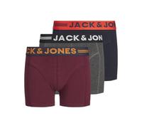 Jack & Jones Caleçon boxeur Jaclichfield Noos Jr Lot de 3 Garçon Gris foncé/Marine/Rouge 128
