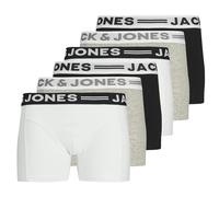 Jack&Jones Garçons Boxer, 6er Paquet - Sense Caleçons, Coton Stretch, Log