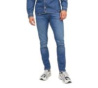 JACK & JONES Genn Original Jean slim fit pour homme Tissu stretch haute performance Confort toute la journée Braguette à boutons, bleu, 29 W/34 L