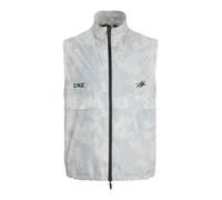 JACK & JONES Gilet 'JCOCnz Paris' gris clair / noir / blanc, Taille S