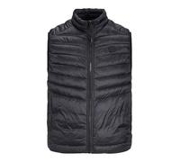 JACK & JONES Gilet matelassé pour homme - Grande taille, Noir, 5XL