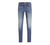Jack & Jones Glenn Fox AM 489 - Jeans slim bleu en denim, taille basse 33/30