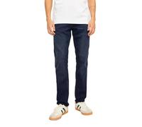 JACK & JONES Glenn Jean slim pour homme en tissu stretch haute performance confortable toute la journée braguette à boutons, noir foncé, 34W / 30L