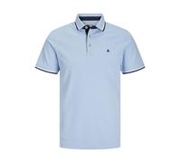 Jack & Jones Grande Taille de Luxe Polo pour Hommes En Chambray Bleu, 2XL-6XL