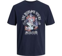 Jack & Jones Heavens Regular Fit Tee Bleu - Grand S