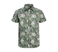Jack & Jones Homme &Amp; Short Sleeve Jjhawaii AOP T-Shirt SS, Vert, L EU