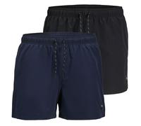 Jack&Jones Homme Bain 2er Paquet - Jpstmaui Jjswim Solide Akm Sn, Badehos