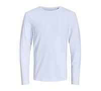 Jack & Jones Homme Basic O-neck Tee L/S Noos shirt, Blanc (Optical White), L EU