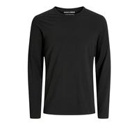 Jack & Jones Homme Basic O-neck Tee L/S Noos t shirt, Noir (Black), XXL EU