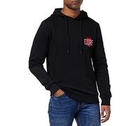 JACK & JONES Homme Chandail à Capuche Chaud Logo Pull Sweat à Capuche JCOSTREET, Couleurs:Noir-2, Taille Chandail:XL