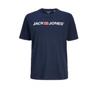 Jack & Jones Homme Corp Logo Girocollo Plus Size T-Shirt, Navy Blazer, 8XL EU