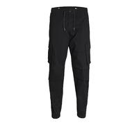 Jack & Jones Homme Cuffed Jpstkane Noah Cargo Noos, Noir, XS EU