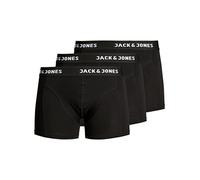 JACK & JONES Homme Jacanthony Trunks 3 Pack Black Caleçon Boxeur, Noir - Blanc, XXL EU