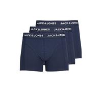 Jack & Jones Homme Jacanthony Trunks - Lot de 3 Bleu Cale on boxeur, Bleu (Bleu Nuit : Bleu Nuit - Bleu Nuit)., M EU