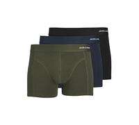 Jack & Jones Homme Jacbasic Bamboo Trunks 3 Pack Noos Caleon boxeur, Forest Night - Détails : Noir Navy Blazer, S EU