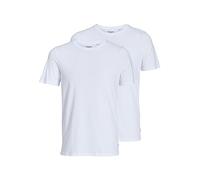 Jack & Jones Homme Jacbasic Crew Neck Tee 2 Pack T Shirt, Blanc (White White), S EU