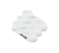 JACK & JONES Lot de 3 paires de chaussettes Jaclouis DONGO NOOS, Blanc/blanc, taille unique