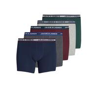 Jack & Jones Homme Jacoliver Trunks 5 Pack Noos Ps Cale on boxeur, Gris Foncé Mélangé, 6XL EU