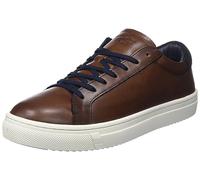 JACK & JONES Homme Jfwradcliffe Leather Noos Basket, Cognac Detail Suede Navy Heel, 42 EU