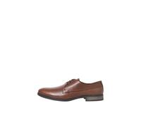 JACK & JONES Homme Jfwsaint Leather Plateforme, Cognac, 41 EU