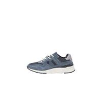 JACK & JONES Homme Jfwthor Baskets en Daim Sn, Bleu foncé, 45 EU