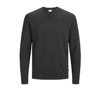 Jack & Jones Ebasic Knit V Neck Sweater Gris L Homme