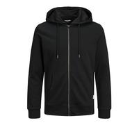 Jack & Jones Homme JJEBASIC Sweat Zip Hood Noos PS Pull Cardigan, Black/, EU3XL US1XL/