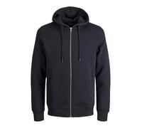 Jack & Jones Homme JJEBASIC Sweat Zip Hood Noos PS Pull Cardigan, Black/, EU5XL US3XL/