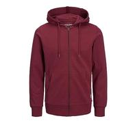 Jack & Jones Homme Jjebasic Sweat Zip Hood Noos pull over, Bordeaux, M EU