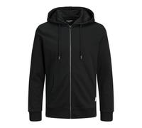 JACK & JONES Homme Jjebasic Zip Hood Noos Cardigan Sweater, Noir, S EU