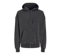 Jack & Jones Homme Jjecharge Noos À Capuche Zippé Délavé Veste De Sweatshirt, Castlerock, M EU
