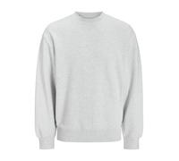 JACK & JONES Homme Jjecharge Sweat À Col Rond Noos Maillot De Survêtement, Blanc-Gris, XL EU