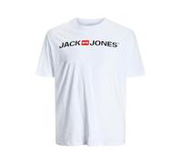 Jack & Jones Homme Jjecorp Logo Tee Crew Neck Noos Ps T shirt, Blanc., 4XL Grande taille EU