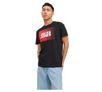 JACK & JONES Homme Jjecorp Logo Tee Play O-Neck Noos T-Shirt, Noir, M EU