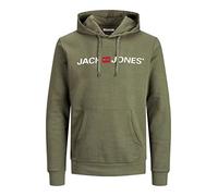 JACK & JONES Homme JJECORP Old Logo Sweat Hood, Dusty Olive/REG FIT, M (EU)