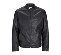 Jack & Jones Dylan Biker Leather Jacket Noir L Homme