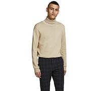 Jack & Jones Homme Jjeemil Knit Roll Neck Noos Pull col roul , Écru (Oatmeal Detail: Mélange), M EU