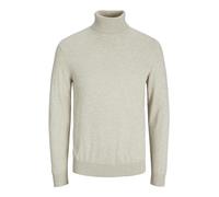Jack & Jones Homme Jjeemil Knit Roll Neck Noos Pull col roul , Écru (Oatmeal Detail: Mélange), S EU