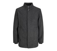 JACK & JONES Homme Jjeharrison Sn Veste En Laine, Gris Foncé Mélangé/motif : Chevrons, M EU