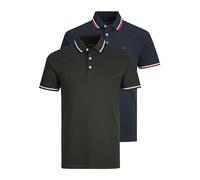 Jack & Jones Paulos Short Sleeve Polo 2 Units Bleu S Homme