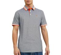 JACK & JONES Homme Jjepaulos Noos Polo, Gris - Orange - Blanc, XXL EU