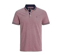 Jack & Jones Homme Jjepaulos Noos Polo, Rio Rouge, XL EU