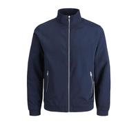 JACK & JONES JJERUSH Harrington Bomber Blouson aviateur, Bleu Marine Vif, L Homme